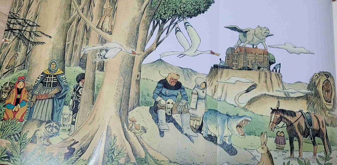 Ein Mann und eine Frau sind auf der Flucht in einer surrealistischen Umgebung und werden von anderen verfolgt.
Seit Go Go Monster liebe ich diesen Mangaka. Er hat einen wirklich eigenen Zeichenstil (der auch noch die Stile zwischendrin wechselt) und erzählt Geschichten.
Geschichten die sich nicht leicht zuordnen lassen (ich hab im Fall von No. 5 absolut keinen Schimmer wohin die Reise geht).
Alles ist eins - so kann man das Genre vin No 5 zusammenfassen.
Sci-Fi, Western, Fantasy, Action, Slice of Life, Arthouse alles gemixt.
Ich liebe die Panels deren Inhalt komplett aus dem Geschehen bricht, um Gefühle und Assoziationen zu erzeugen, um die Lektüre zu einem Erlebnis werden zu lassen.
