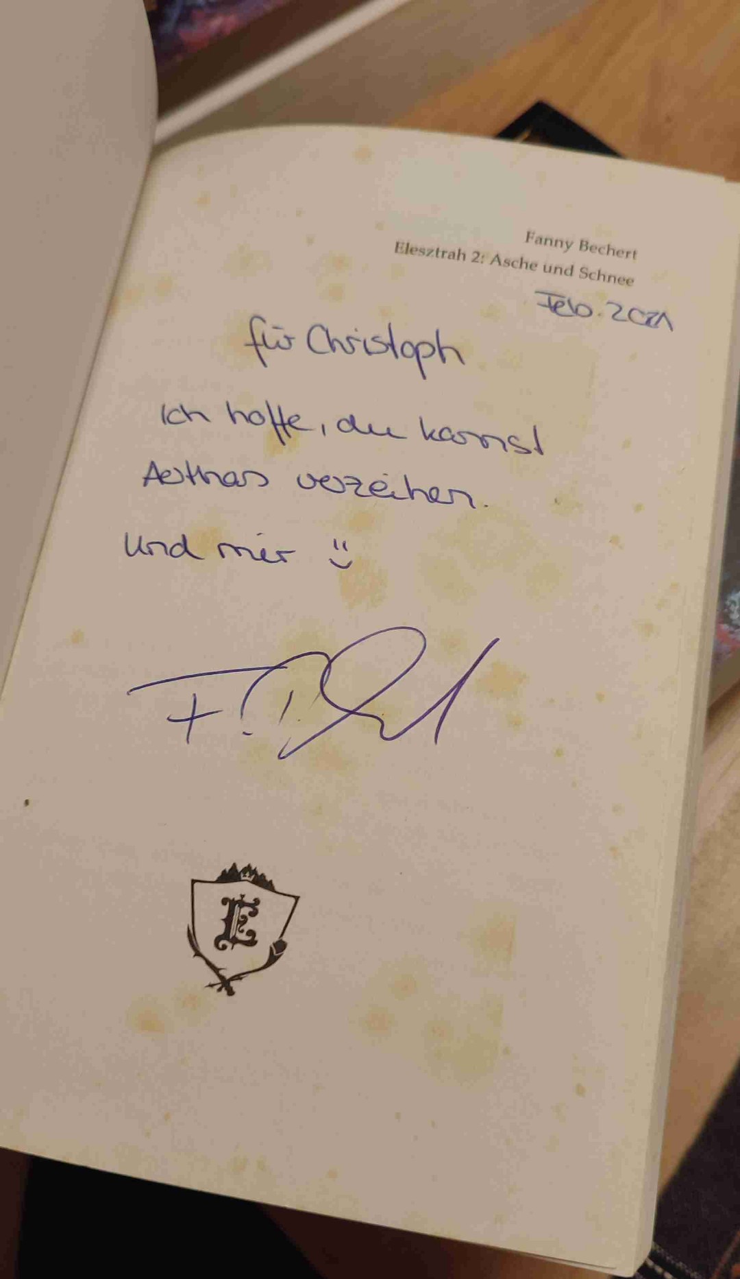 Habe dieses Buch aus dem Bücherschrank 😭