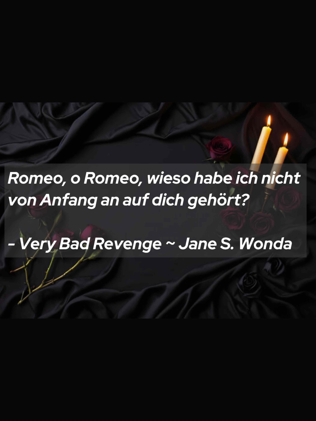 Romeo, o Romeo, wieso habe ich nicht von Anfang an auf dich gehört?
