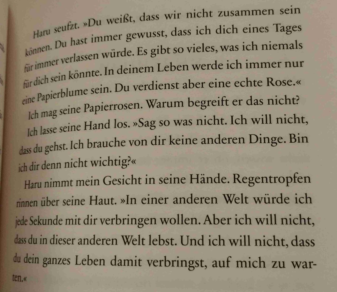 3,75☆
"Er kann dir echte Rosen schenken, während die von mir nur aus Papier ist." ~ Haru 🥀