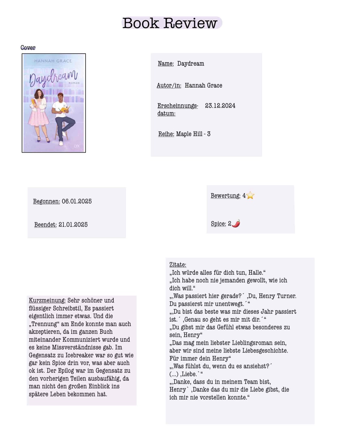Regel Nummer vier: Ich darf mich nicht in Henry Turner verlieben.
