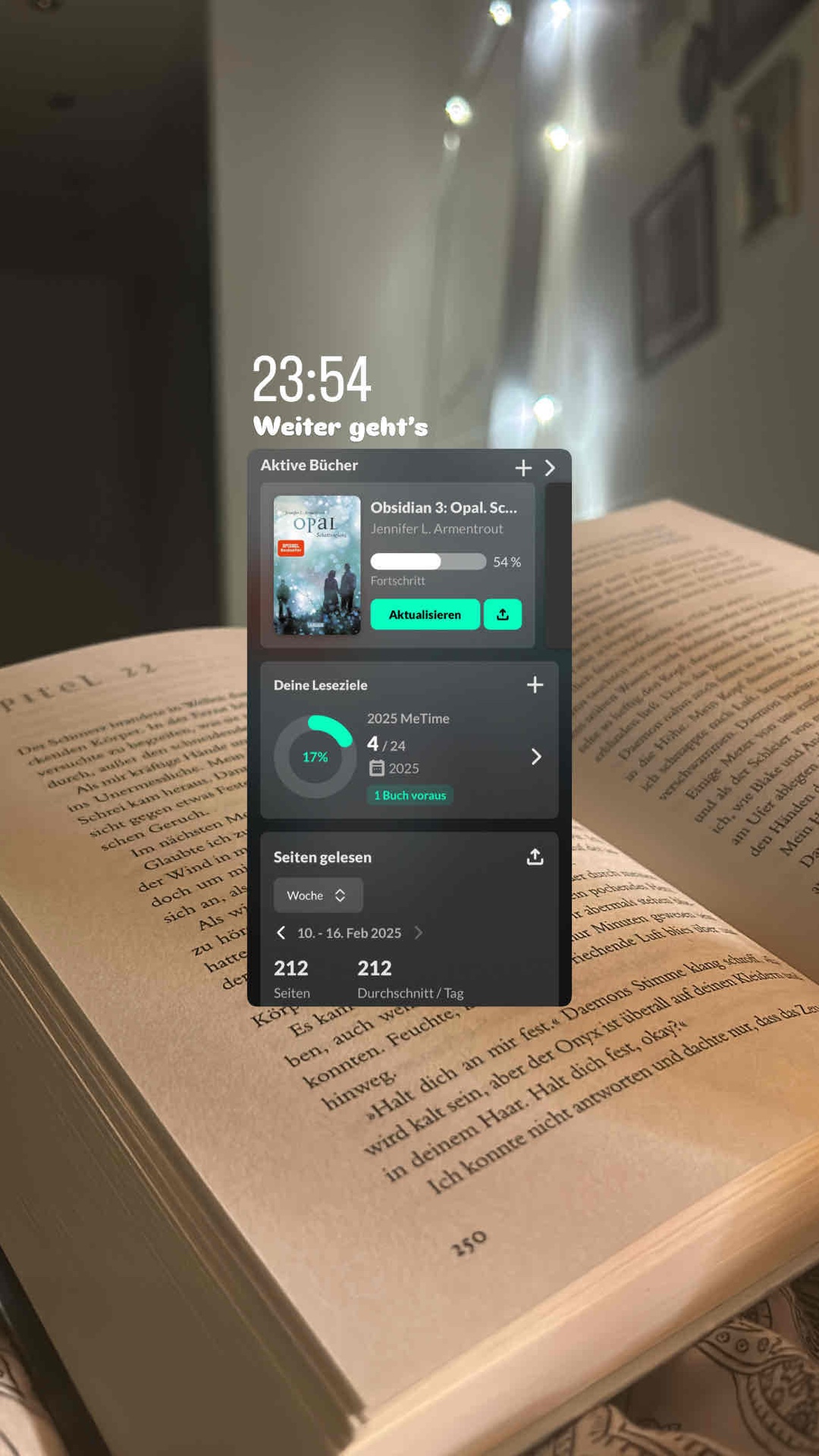 Bin froh weitergelesen zu haben, es wird mit jedem Buch besser! 