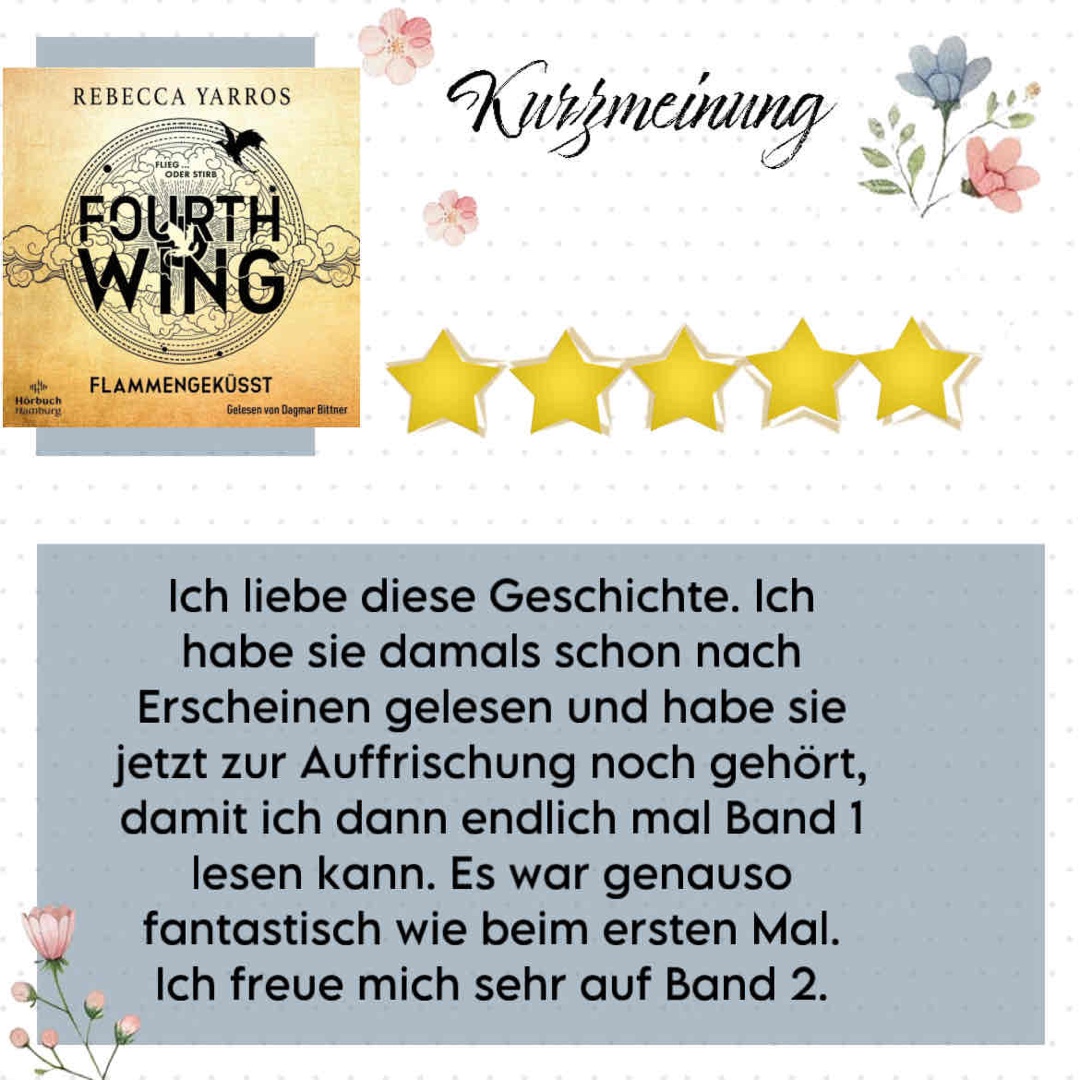 Ich liebe diese Geschichte. Ich habe sie damals schon nach Erscheinen gelesen und habe sie jetzt zur Auffrischung noch gehört, damit ich dann endlich mal Band 1 lesen kann. Es war genauso fantastisch wie beim ersten Mal. Ich freue mich sehr auf Band 2.