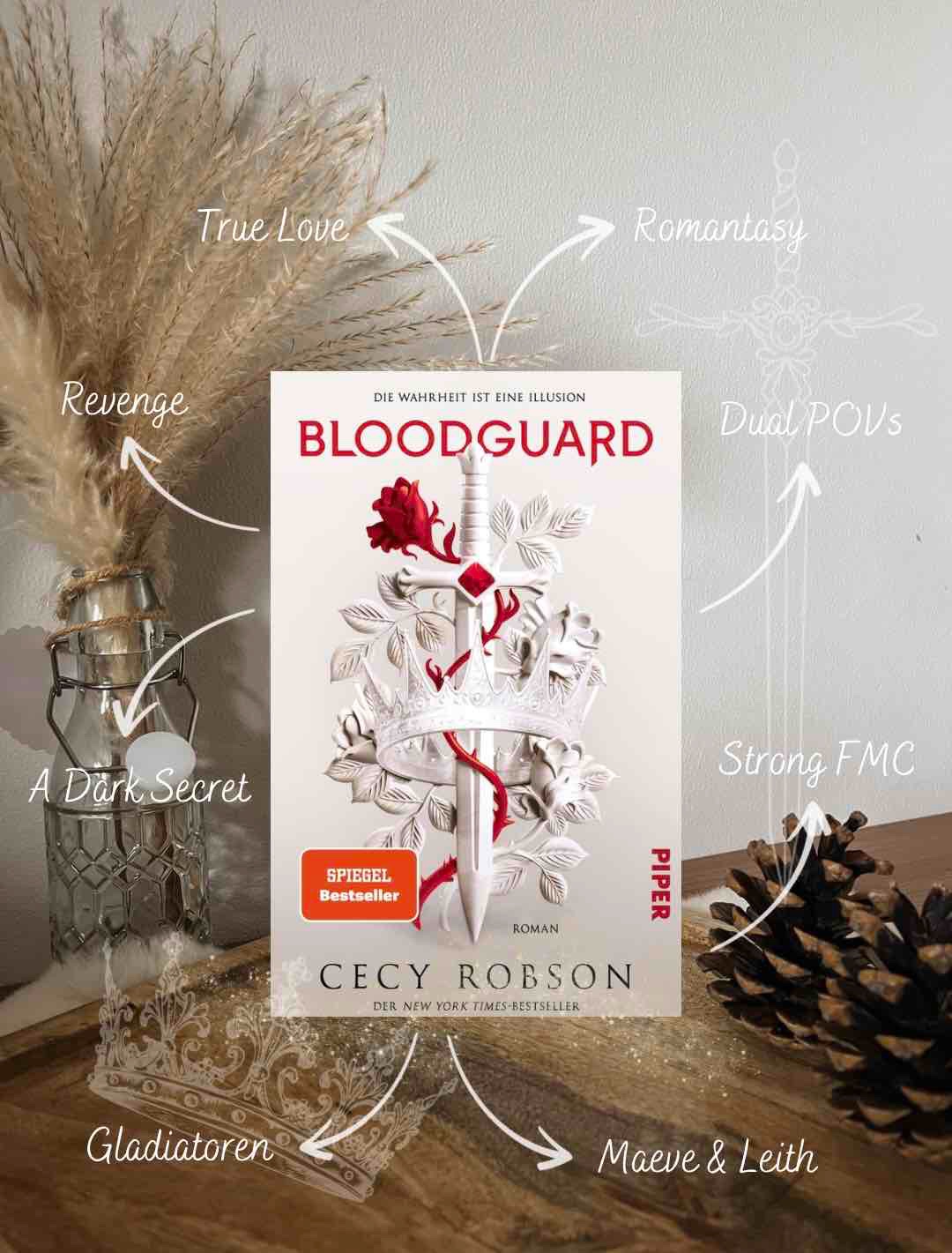 Ein Königreich voller Gefahren, eine toughe Heldin und eine Liebe, die… einfach plötzlich da ist – aber irgendwie auch passt. Bloodguard ist ein Fantasy-Standalone, der mich trotz einiger Schwächen gut unterhalten hat. 🏰❤️