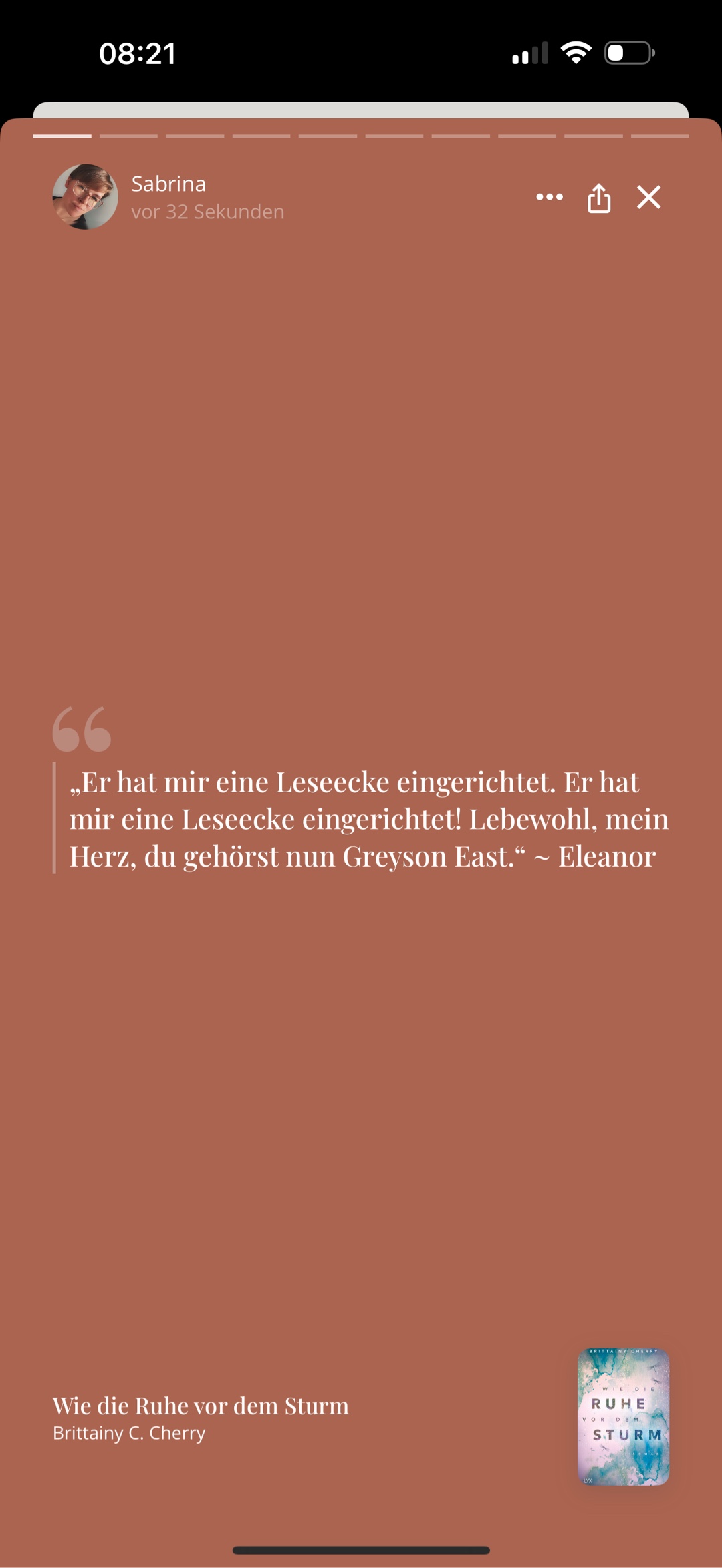 Ich LIEBE dieses Buch! Mein Herz während des Lesens: 💔❤️🩹❤️💔❤️🩹❤️
Ich wünschte, dass es nie endet!