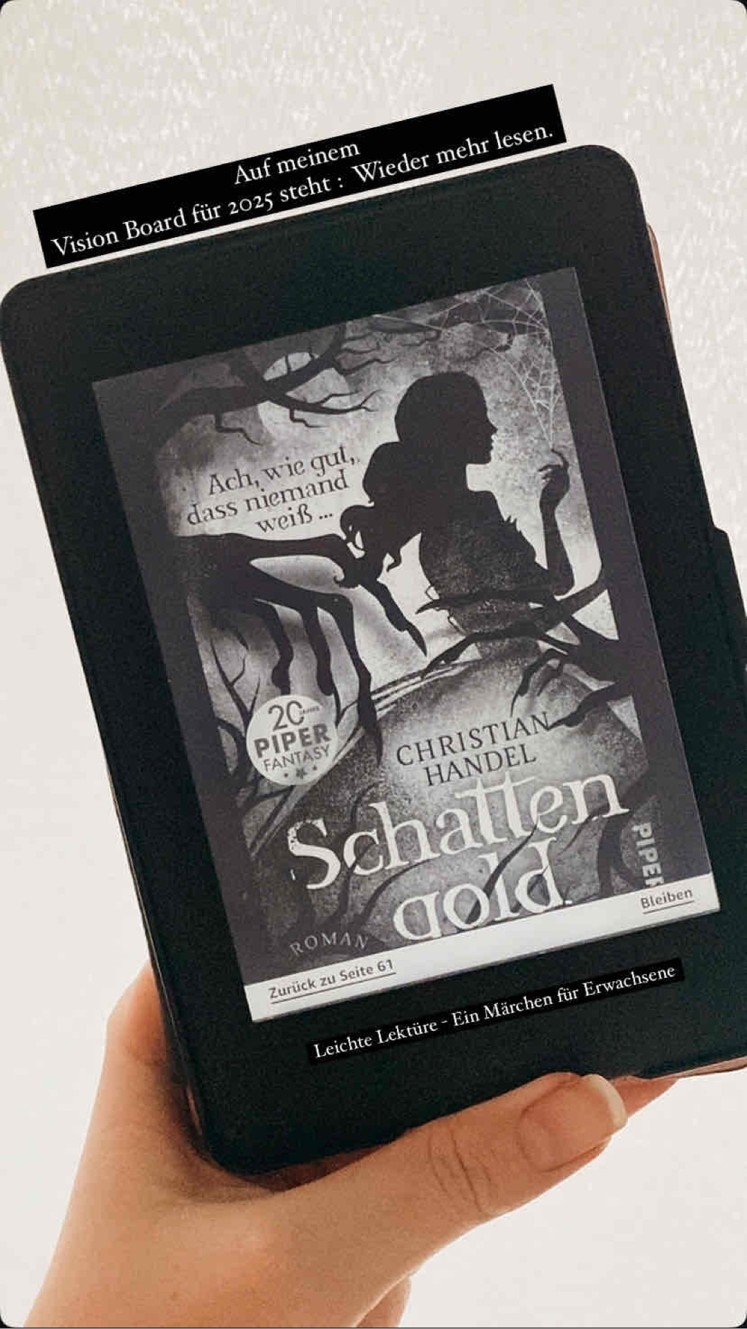 Ein fantastisches Buch und ich kann es nur wärmsten empfehlen.