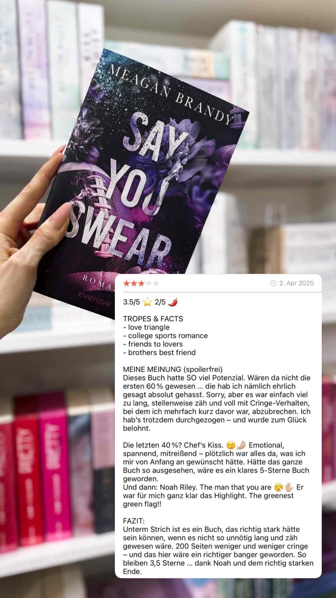 3.5/5 ⭐️ 2/5 🌶️
