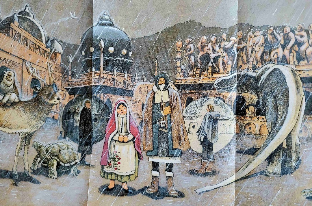 No. 1 steht im Fokus des 3. Bandes, der sich überwiegend um die Machtspiele innerhalb der Ranghöchsten dreht.
Diese bildgewaltige Manga-Reihe, ist immer noch der Inbegriff von Melancholie zwischen den Zeilen.
Doch der rote Faden lässt sich nur schwer erfassen. Ich bin mir nicht sicher, ob ich es wirklich alles verstehe - bisher war mir das egal. Hier nun beginnt es jedoch an Interesse zu verlieren.
Mal sehen ob der 4. (und letzte) Band wieder anschließen kann, an den großen Zauber der mysteriösen Melancholie.
