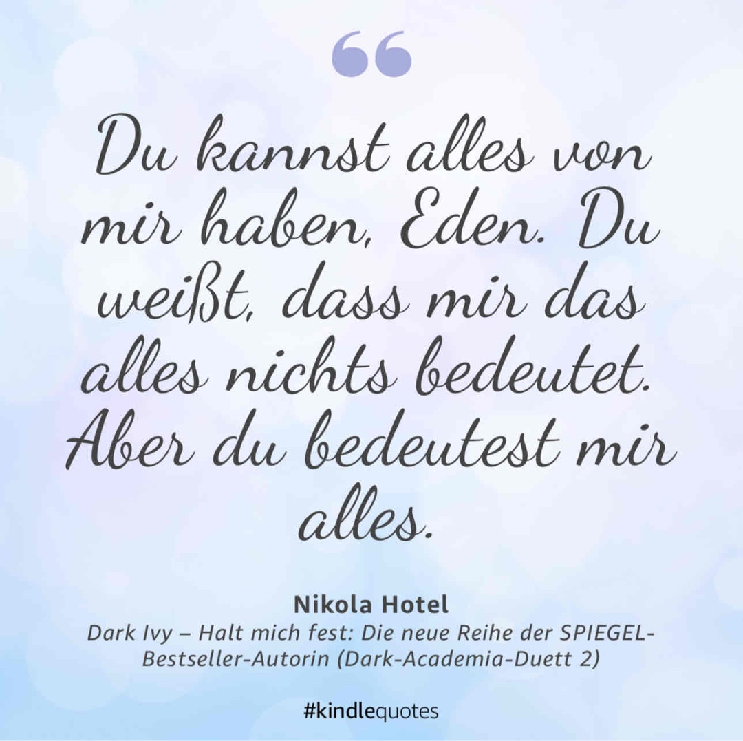So herzzerreißend schön und mitfühlend geschrieben.
Ich mochte alles daran.