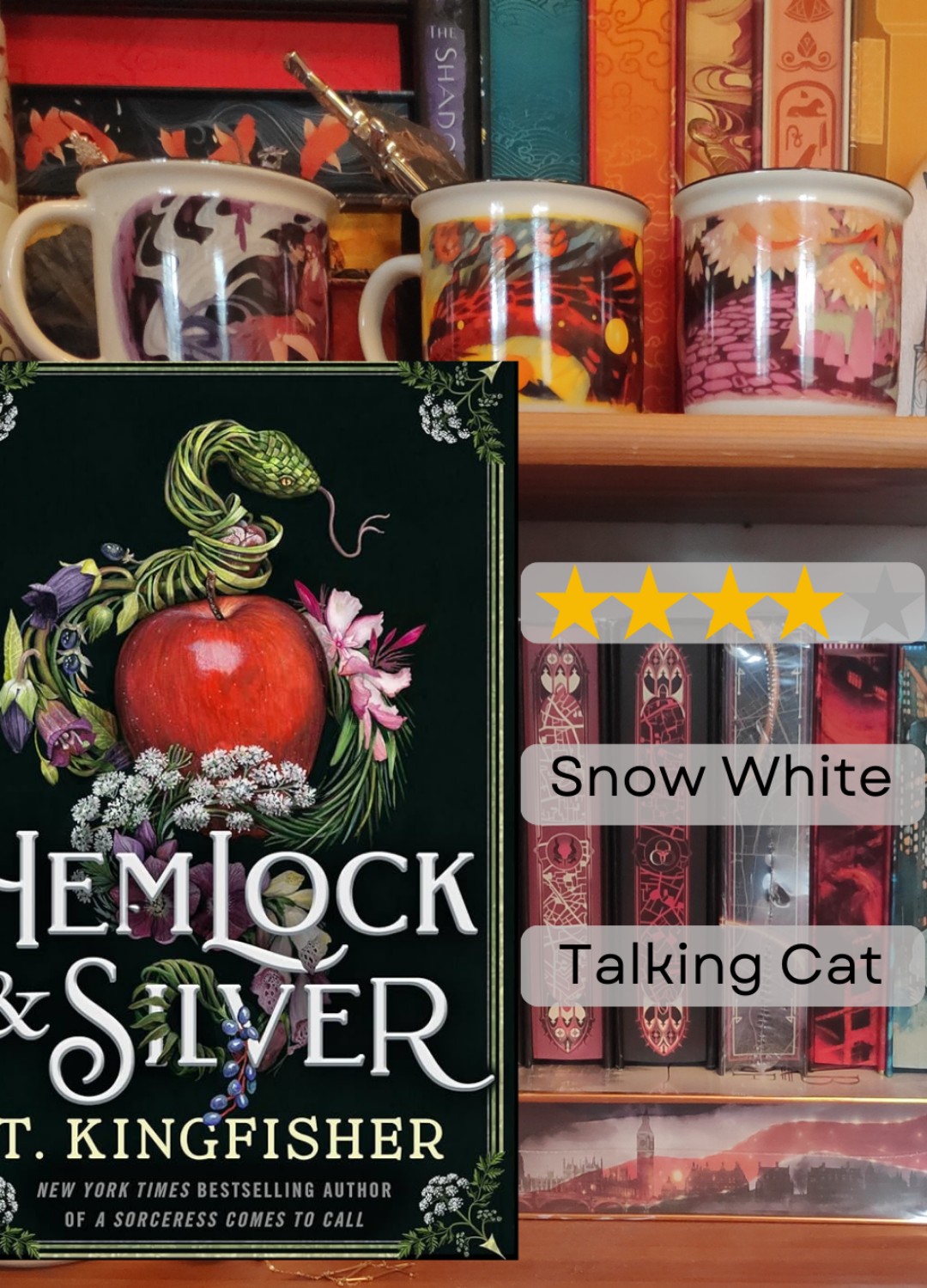 I went into this book completely blind, and I must admit it took me an embarrassingly long time to realize this is a Snow White retelling.
To be fair though, it's only loosely inspired, as it has Snow, apples, mirrors, a King and Queen...