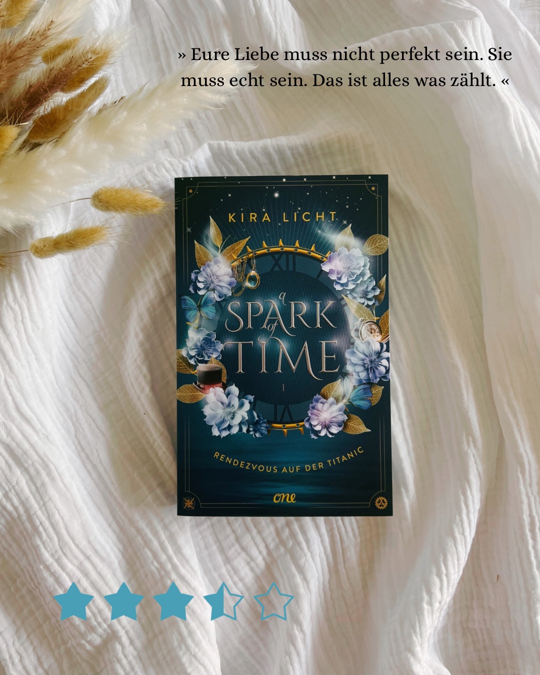 Eine Zeitreise auf der Titanic? Das ist mal was ganz anderes! 

Mein Fazit – ein schönes Buch für zwischendurch 📚✨
Das Buch liest sich leicht und macht Spaß, hat mich aber nicht ganz gepackt. An manchen Stellen hätte ich mir mehr Tiefe gewünscht. Trotzdem ist es eine gute Geschichte, und ich freue mich schon auf Teil 2, um zu erfahren, wie es mit Lilly und Ray weitergeht!

