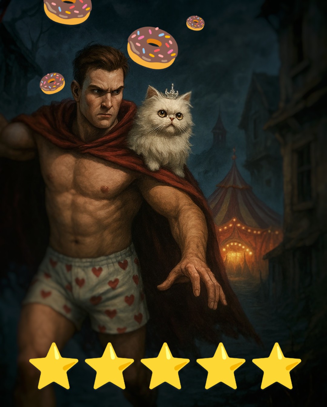 Die Story bleibt weiterhin ein wilder, unvorhersehbarer Ritt, der einen nicht mehr loslässt! Perfekt für alle, die humorvolle Unterhaltung mit durchschimmerden Tiefgang und einem Hauch von Apokalypse suchen!
Von mir gibt es die volle Punktzahl 🍩🍩🍩🍩🍩.
Es geht auch sofort weiter mit dem dritten Band!