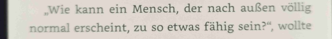 Das Buch zeigt das man Menschen halt doch nur vor, und nicht in den Kopf schauen kann! 
 