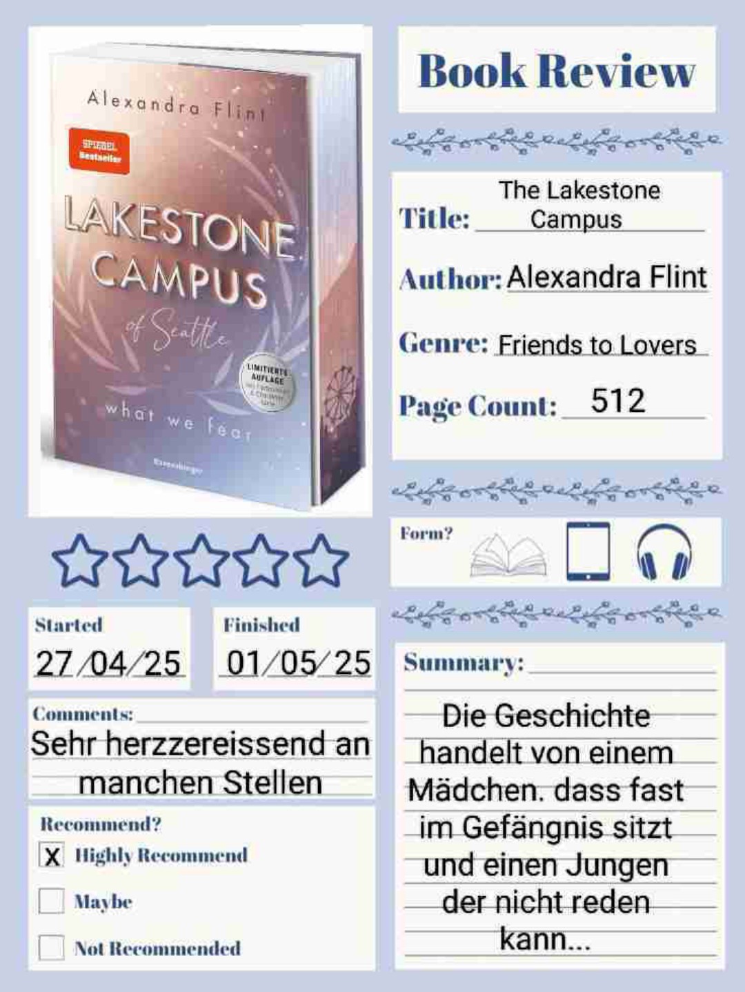Sehr schönes Buch 💞