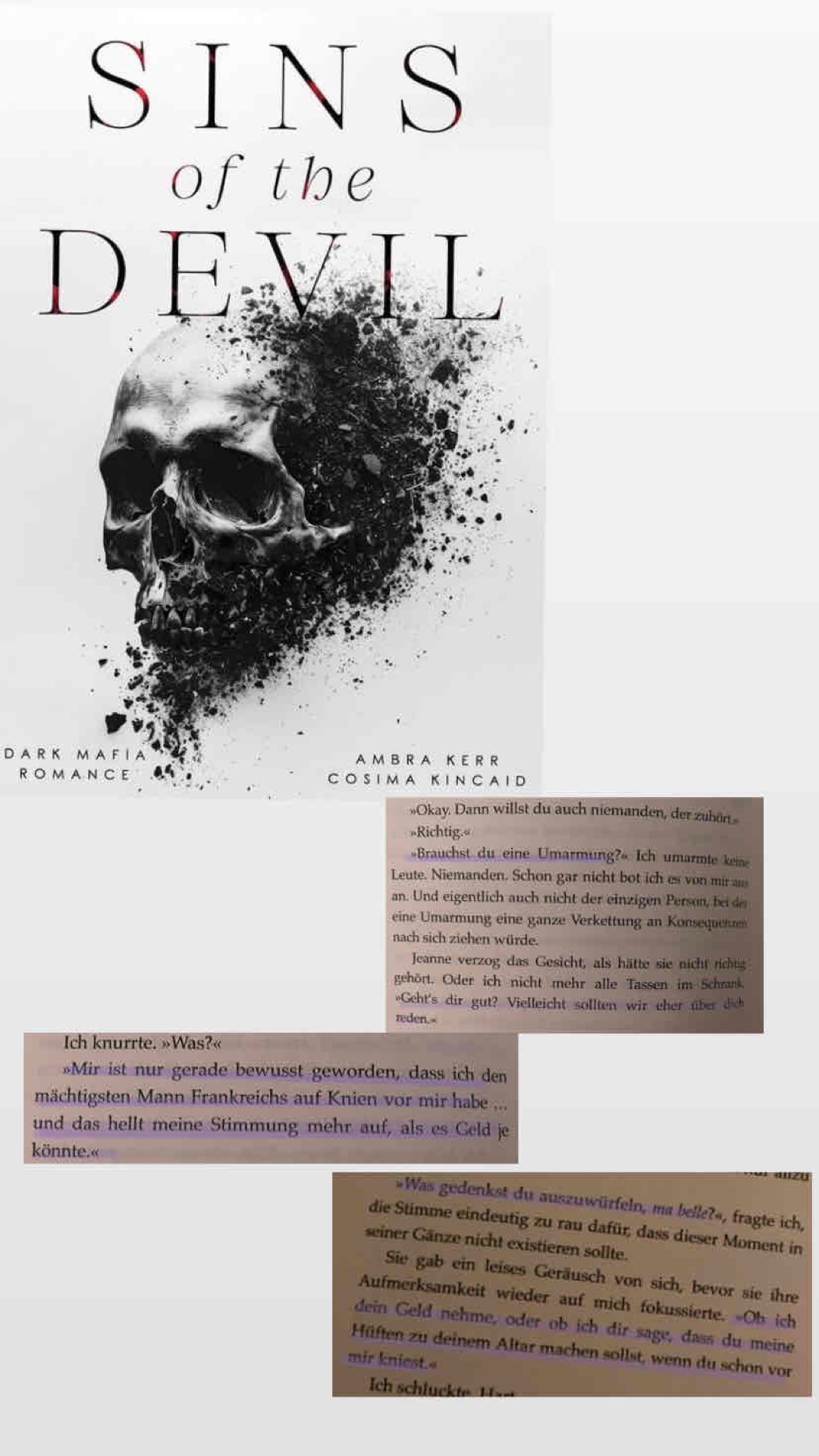 Amber Kerr hat wieder eine so tolle Dark Mafia romance geschrieben.🥺❤️
Eine echte Gefühlsachterbahn ❤️‍🩹