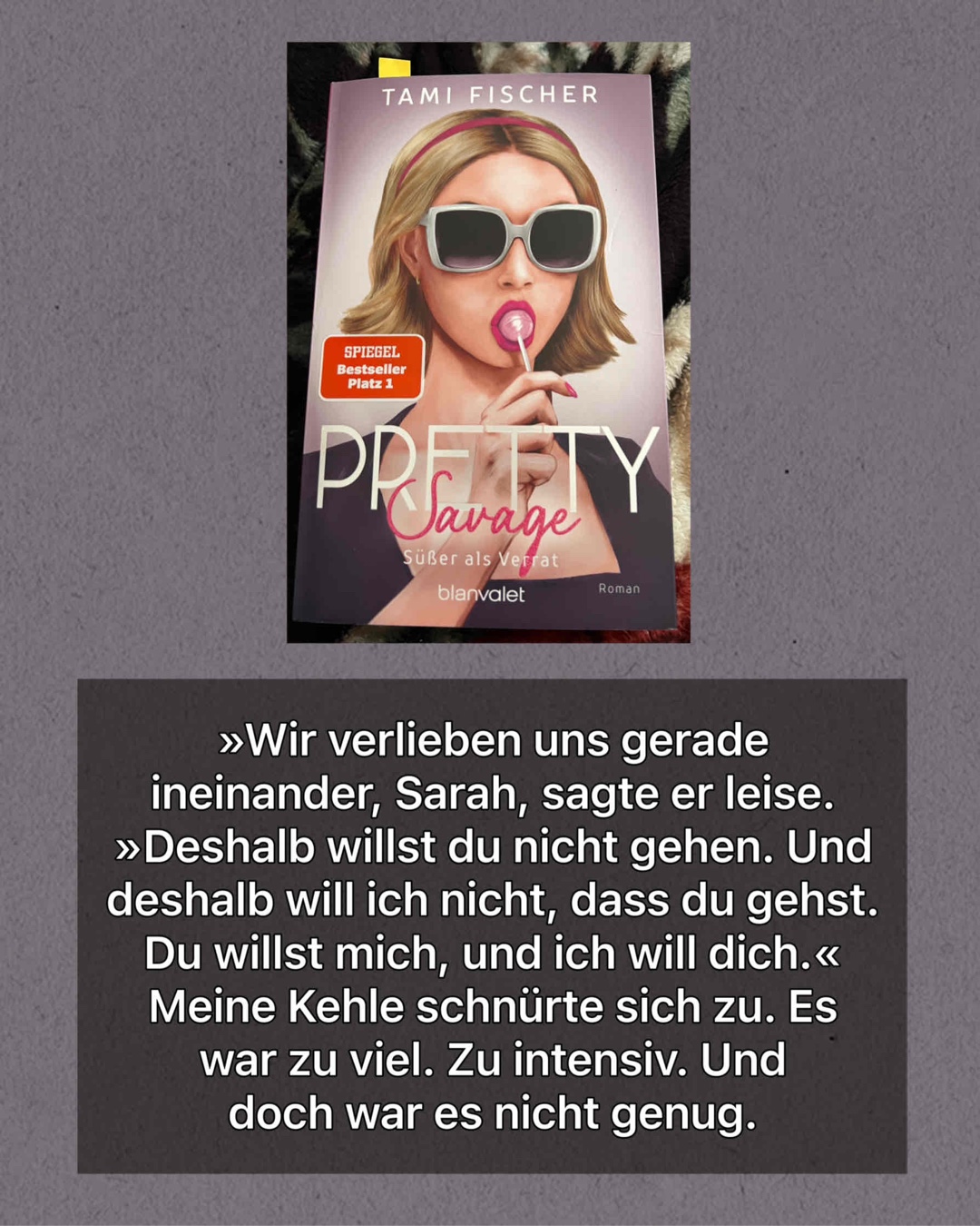 Damit hab ich nicht gerechnet.