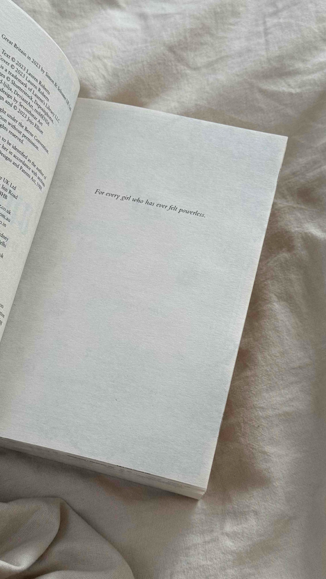 Well I already know that I’m going to love this book.