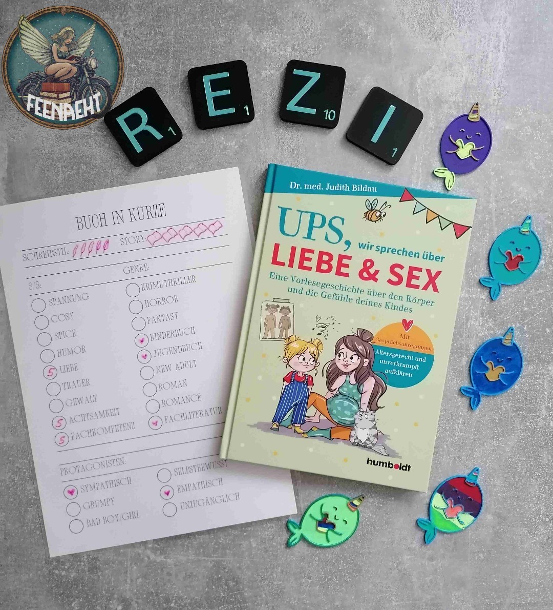 Entkrampft über Liebe, Pubertät und Schwangerschaft, Intimität sprechen. Für offene und vertrauensvolle Gespräche zwischen Kind und Eltern. Vllt auch unangenehme/peinliche Berührungspunkte auf Elternseite abbauen.