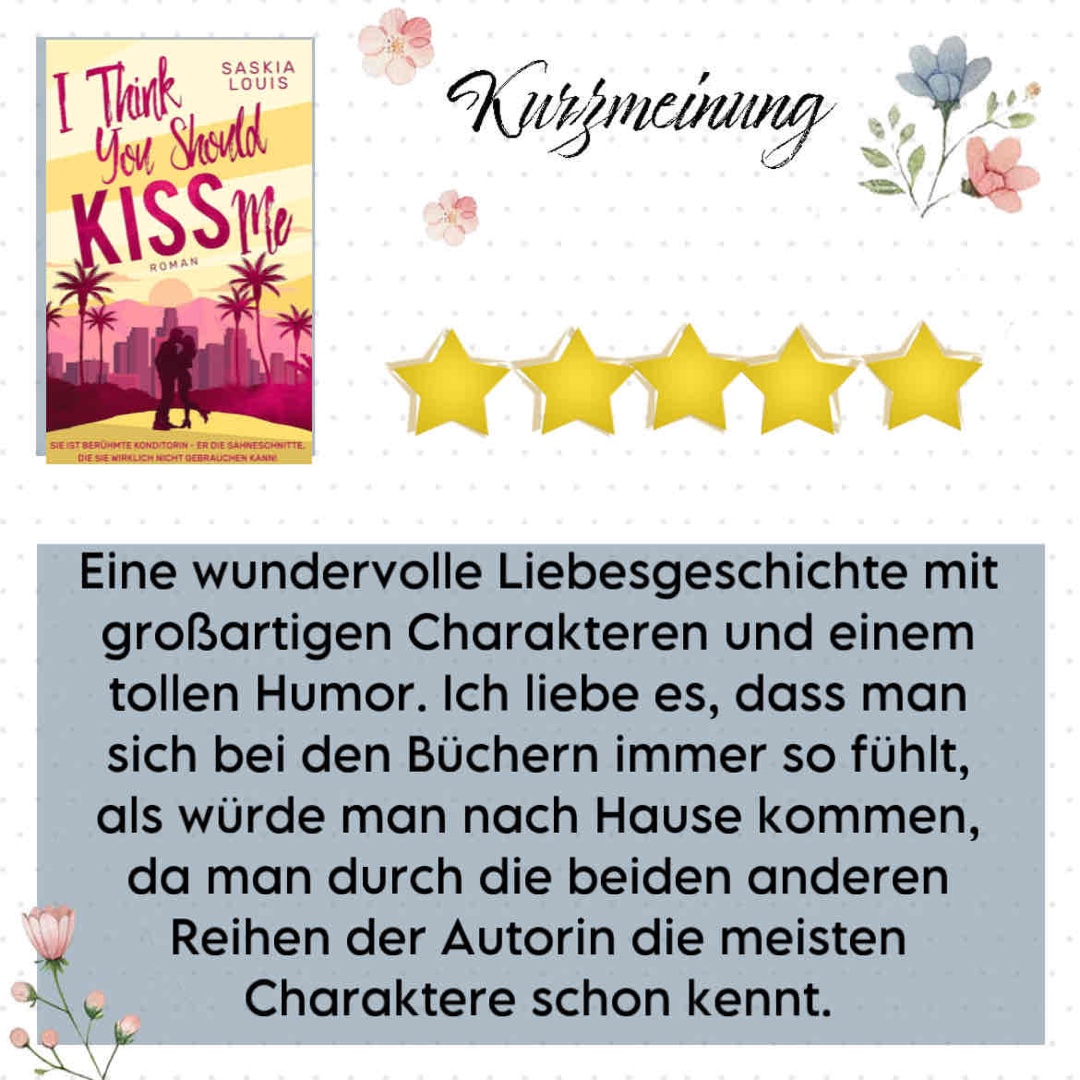 Eine wundervolle Liebesgeschichte mit großartigen Charakteren und einem tollen Humor. Ich liebe es, dass man sich bei den Büchern immer so fühlt, als würde man nach Hause kommen, da man durch die beiden anderen Reihen der Autorin die meisten Charaktere schon kennt.