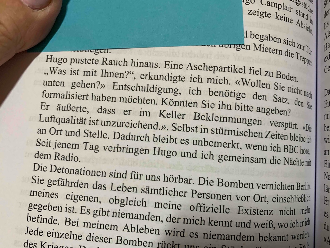 Buch ist nicht fertig gestellt