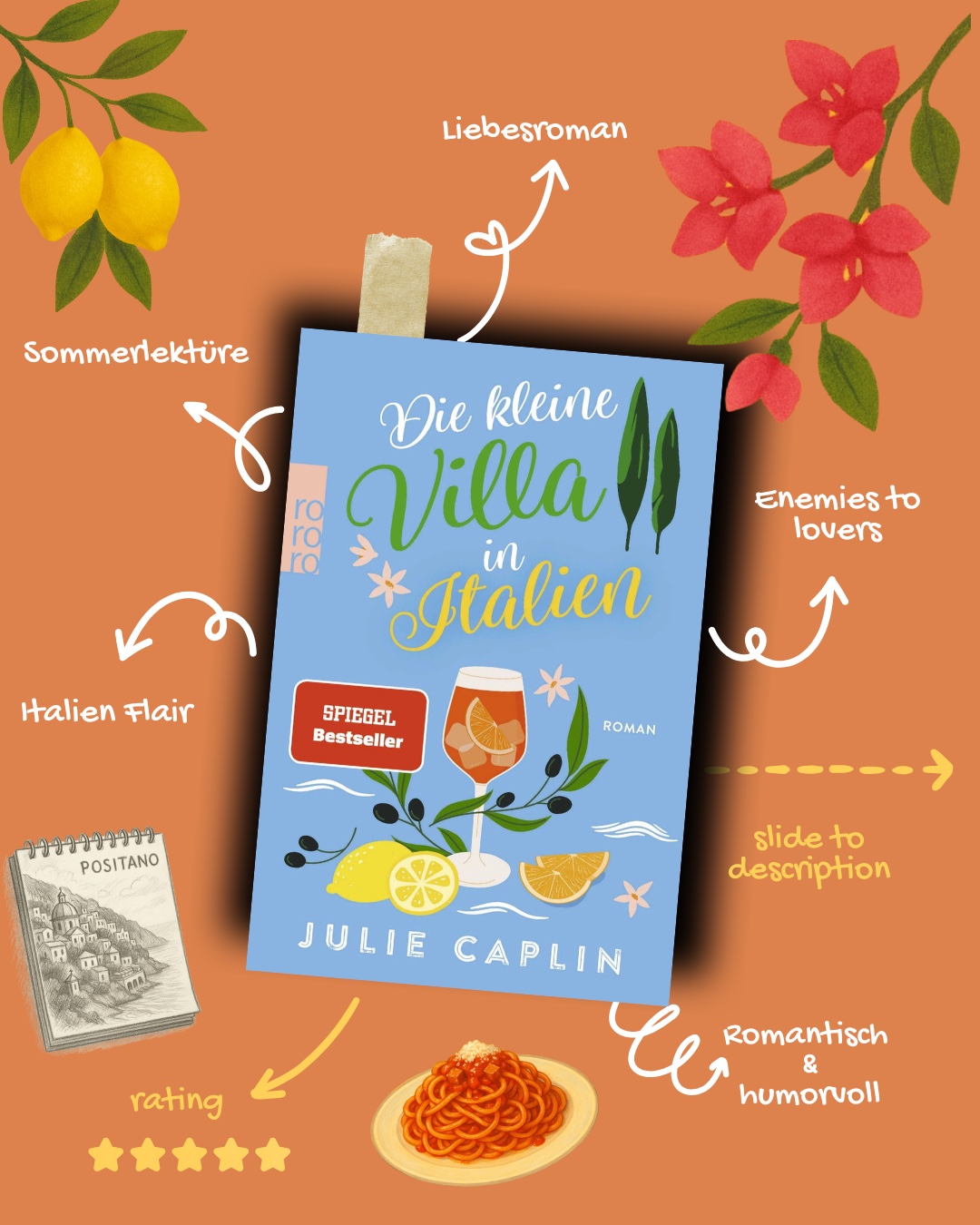 Ein atmosphärischer Wohlfühlroman mit authentischen Charakteren, viel Herz und italienischem Flair. Lia und Raphs Geschichte ist leise, tiefgründig – und einfach wunderschön.
