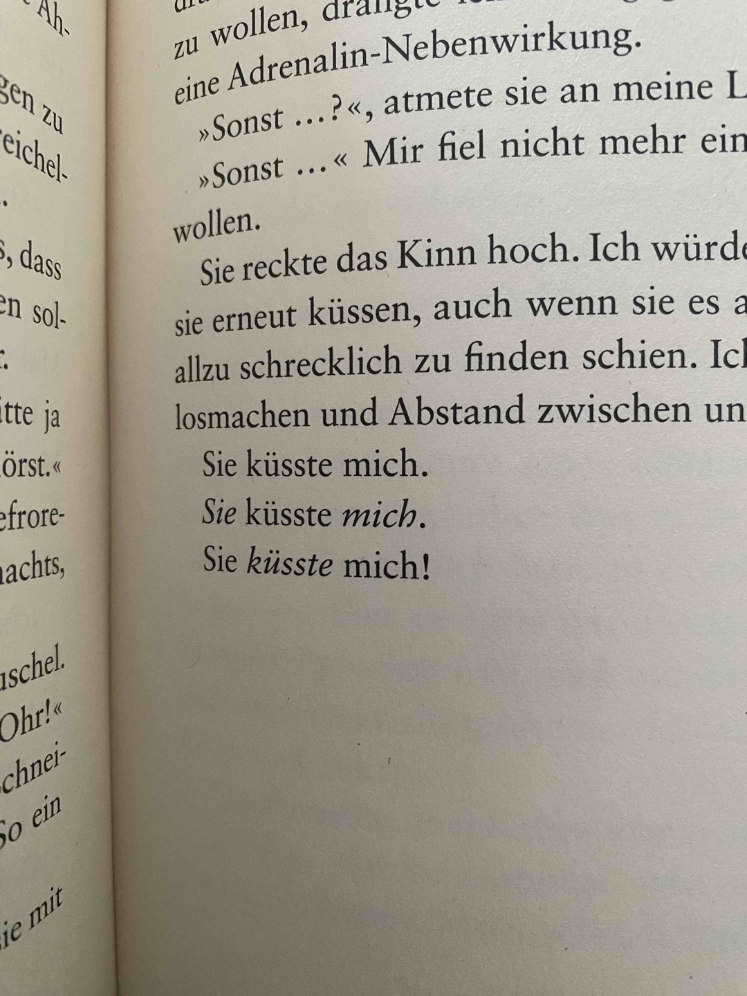 Man konnte das Geschehen voraussagen, aber es ist definitiv eine süße Story gewesen.
Es war ein gutes Buch für zwischendurch.💗