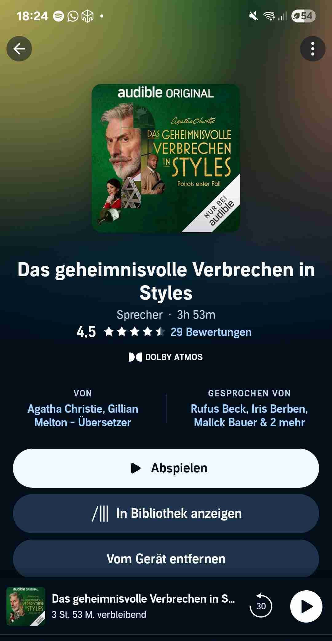 Das Hörspiel war absolut Spitze. Ich hoffe da kommt noch viel mehr. 