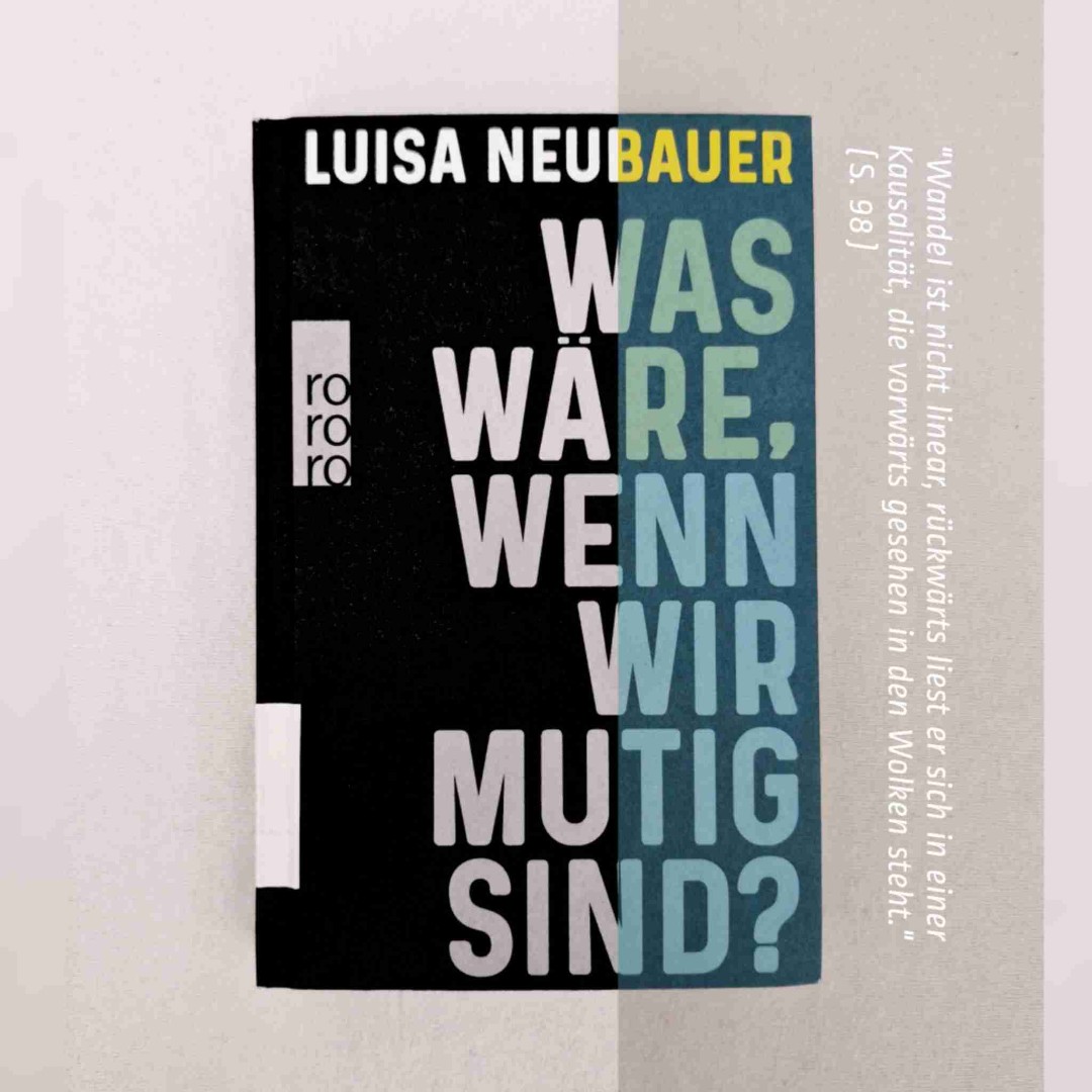 [...] es gibt auch keinen Ort mehr auf der Welt, der nicht von der Klimakrise verändert wird. Sich nach einer Welt zu sehnen in der wir das ungeschehen machen können, ist sinnlos.
Aber wir können mitreden und mitentscheiden, [...] wie wir eine versehrte Welt neu beleben.
(S. 133-134)