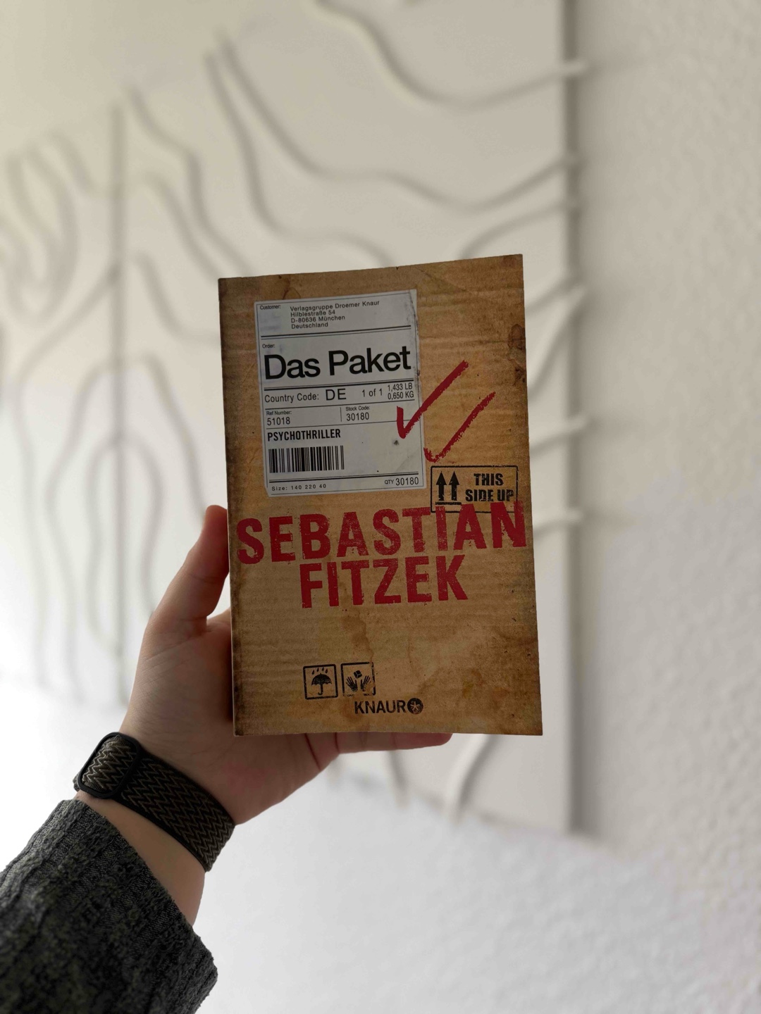 Ich kann den Sebastian Fitzek-Effekt so gut jetzt nachvollziehen. 