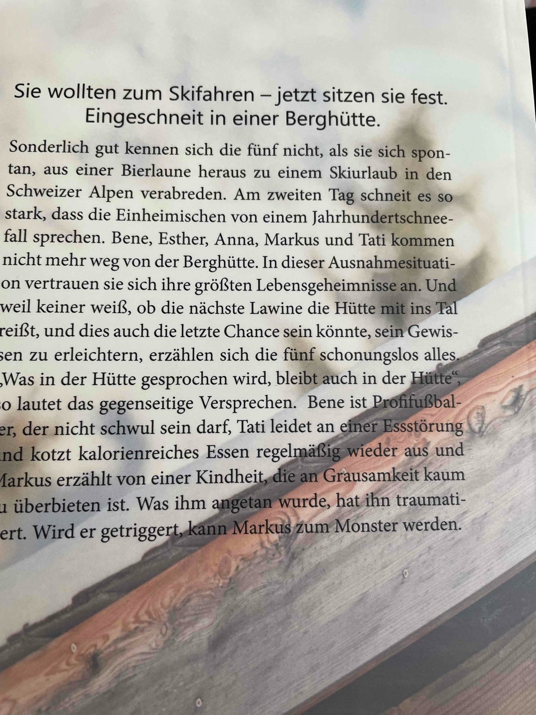 Sie wollten zum Skifahren - jetzt sitzen sie fest. Eingeschneit in einer Berghütte