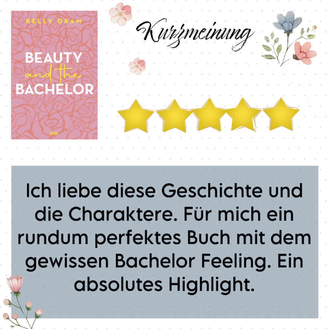 Ich liebe diese Geschichte und die Charaktere. Für mich ein rundum perfektes Buch mit dem gewissen Bachelor Feeling. Ein absolutes Highlight.