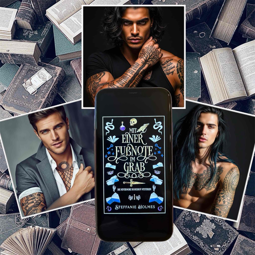 🐦⬛📓🙅🏻♀️ „Die Geheimnisse des Nevermore Bookshop Band 1 - Mit einer Fußnote im Grab“ von Steffanie Holmes 🙅🏻♀️📓🐦⬛