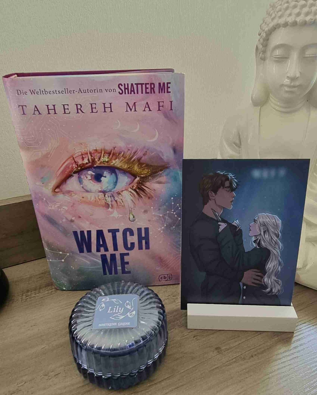 Watch me - Tahereh Mafi
In diesem Buch geht es um Rosa, die kein einfaches Leben auf der Seite des Reestablishment hat. Sie muss für Medikamente und Essen, für ihre Schwester, die Sie groß zieht hart arbeiten.
Um diese zu retten und endlich frei zu sein, bekommt sie den Auftrag James aus dem Wiederstand zu töten... was gar nicht so einfach ist ;)
Ihr wollt mehr wissen, dann schnappt euch das Buch und taucht ein in diese Geschichte des Wiederstands.
Schöner Schreibstil lässt sich sehr einfach und leicht lesen.