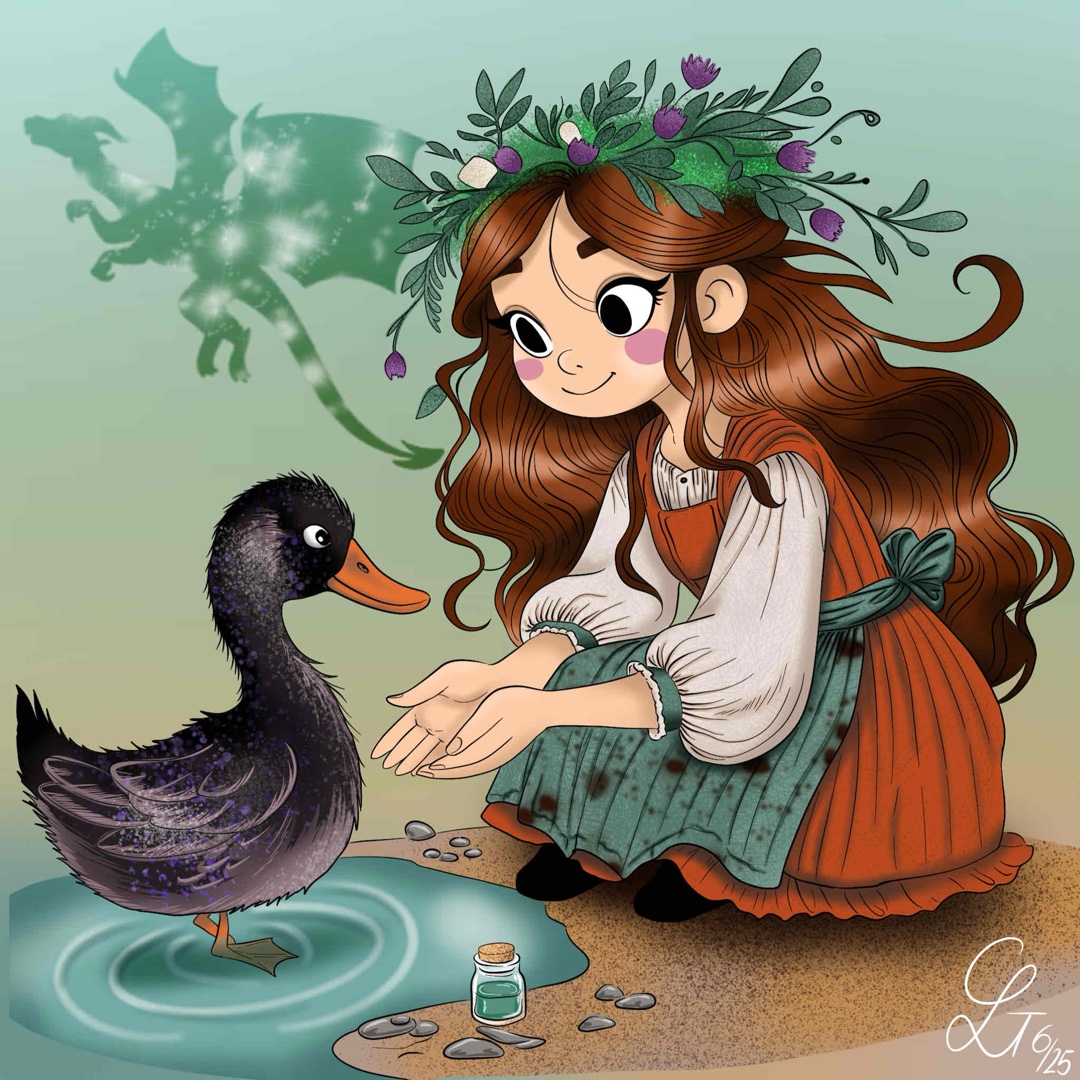 „Magie knisterte wie kleine Funken über ihren Körper, nahm ihr auch noch das letzte Tierische und zeigte mir deutlich was unter ihrer Oberfläche schlummerte.“ 🦆✨
Lieblingsszene - Charakter Fanart: Kennenlernen von Briar und ihrer Vertrauten Flora 🦆✨