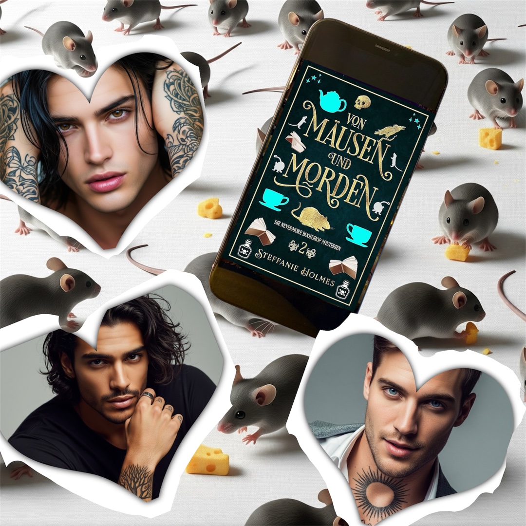 🐭📖👩❤️💋👨 „Die Geheimnisse des Nevermore Bookshop Band 2 - Von Mäusen und Morden“ von Steffanie Holmes 👩❤️💋👨📖🐭