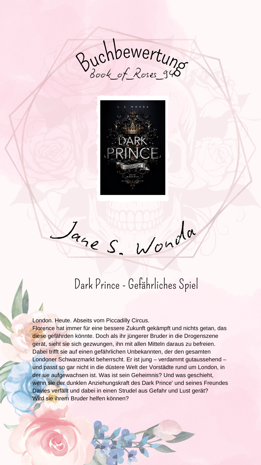 „Dark Prince“ ist düster, intensiv und voller knisternder Spannung. Alec und Florance ziehen einen in eine gefährliche, aber fesselnde Liebesgeschichte hinein. Ein echtes Dark-Romance-Highlight mit Suchtfaktor! 💥🖤