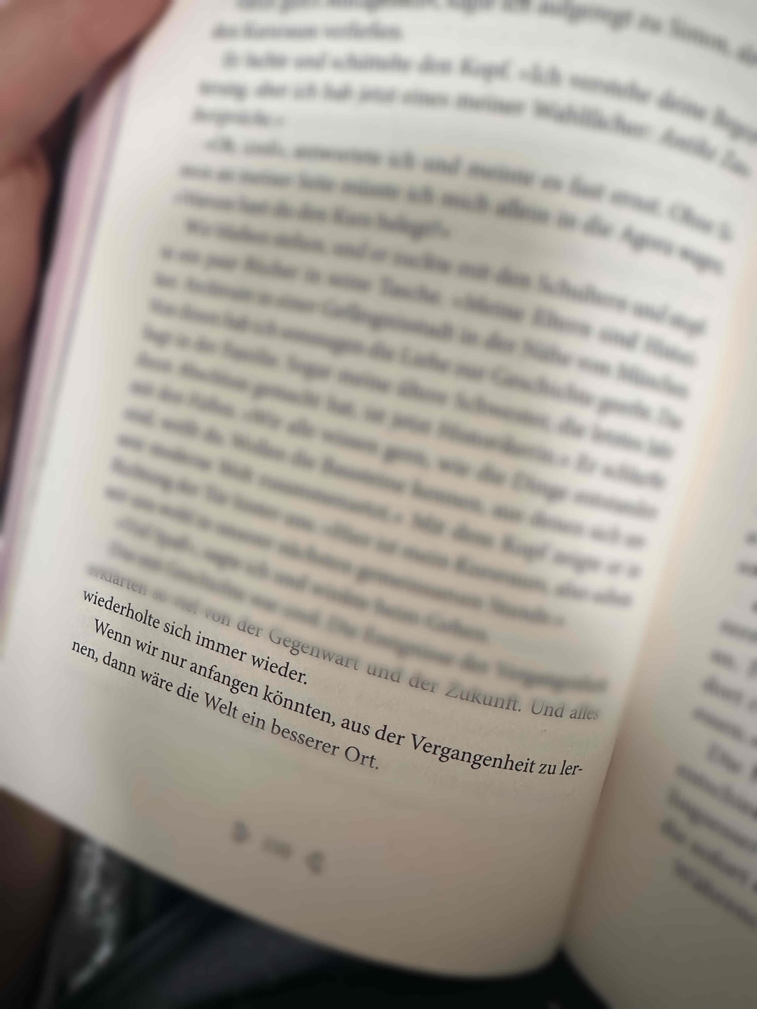 Wenn wir nur anfangen könnten, aus der Vergangenheit zu lernen, dann wäre die Welt ein besserer Ort“ -