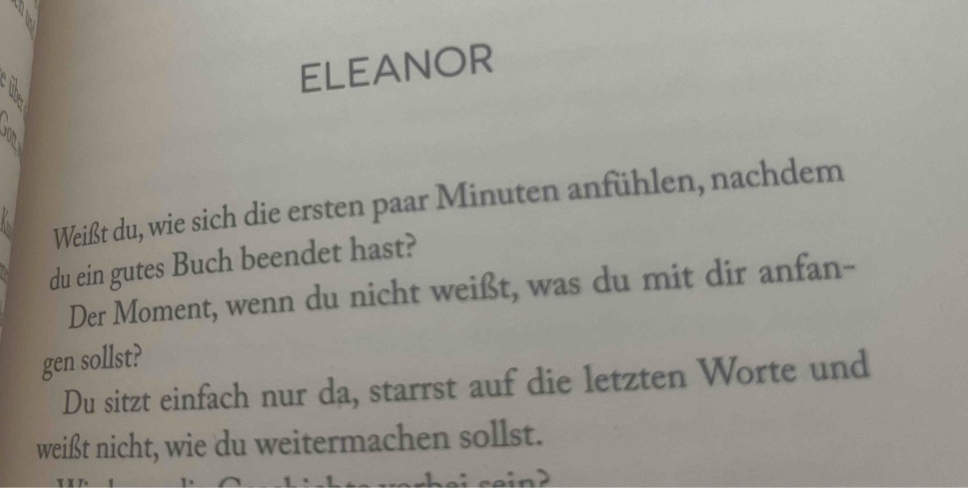 Ich bin noch da. 