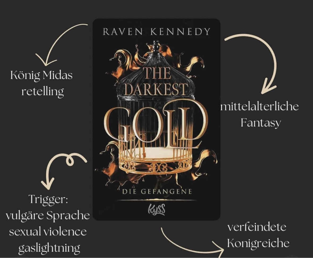 Das Hörbuch “The Darkest Gold – Die Gefangene” ✨🖤 entführt in eine düstere Welt voller Macht, Manipulation und dunkler Romantik. Die Geschichte um Auren, die als goldene Gefangene von König Midas lebt, ist faszinierend, aber auch schwer verdaulich.