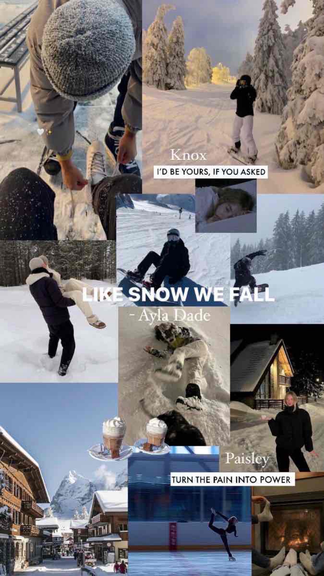 Eine Eistänzerin auf dem Weg an die Spitze. Ein Snowboarder am Abgrund seiner Karriere. 