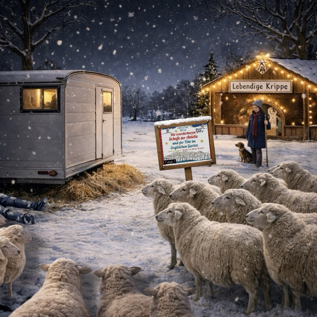 🐏👩🏻🐑 „Die wunderbaren Schafe der Amelie und der Tote im Englischen Garten“ von Christine Rechl 🐏👩🏻🐑