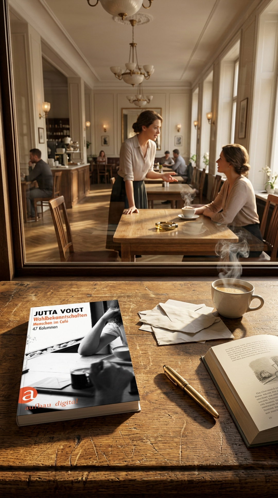 „Wahlbekanntschaften“ von Jutta Voigt ist für mich ein leises, kluges und sehr menschliches Buch: 47 Café-Begegnungen, die zeigen, wie viel Tiefe in einem einzigen Gespräch über einen Kaffee stecken kann – unaufgeregt, aufmerksam und voller Zuneigung für Alltagsmenschen.
…