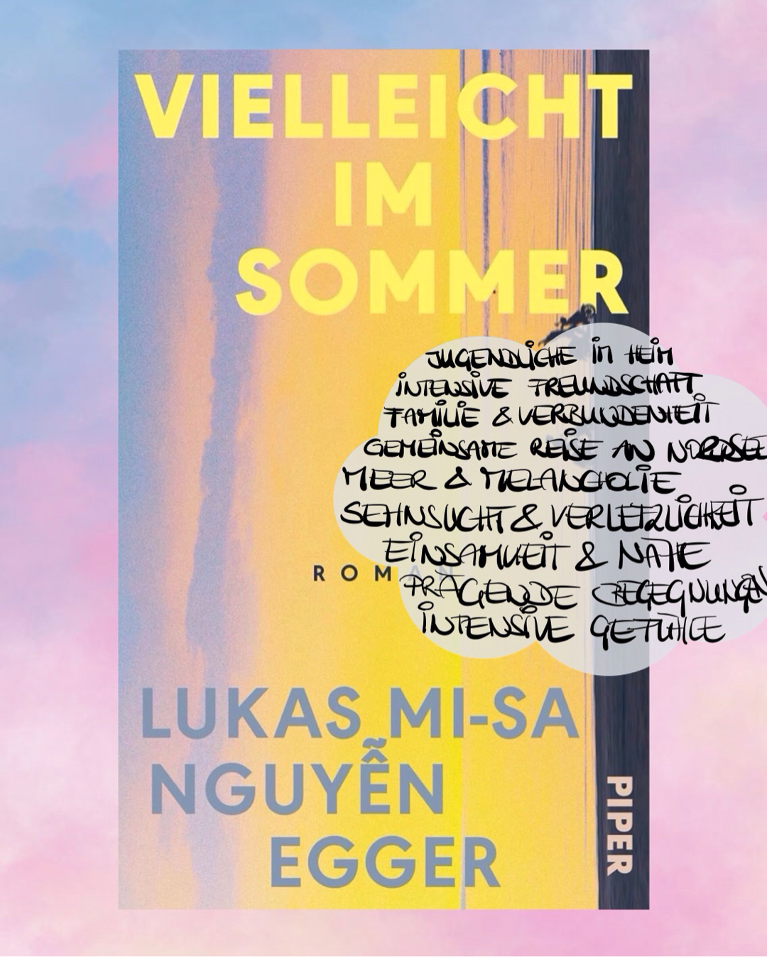 Ein extrem starkes, intensives, trauriges, mutmachendes Debüt! Ich kann dieses Buch nur weiterempfehlen! Triggerwarnung!