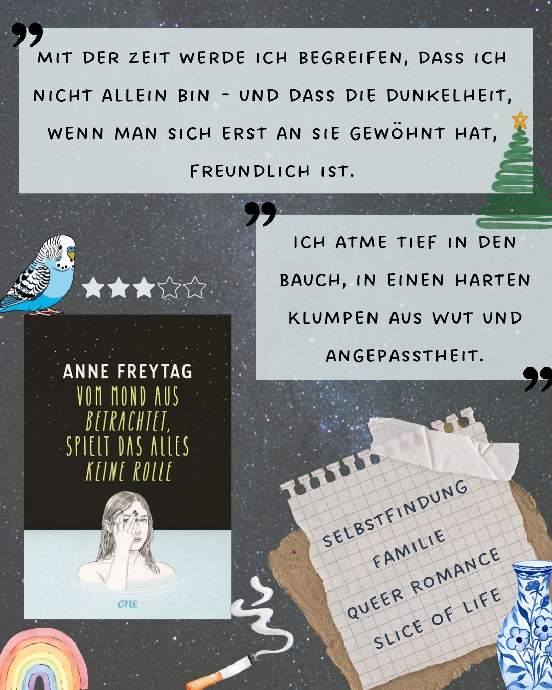 Queere Slice of Life in wunderschönem Schreibstil 🌈😌