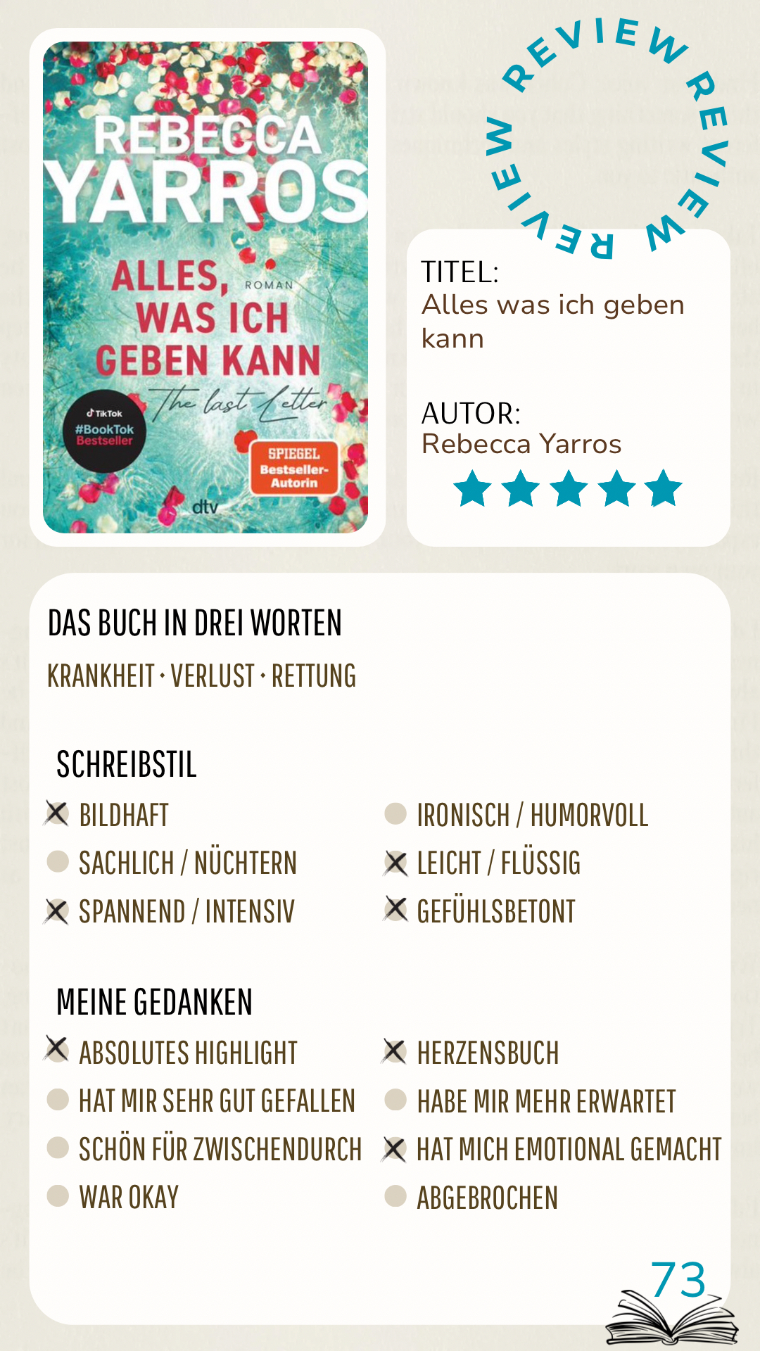 Wunderschön, aber unglaublich schmerzhaft ♥️