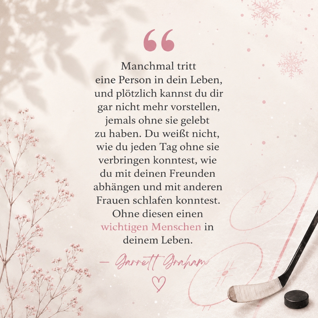 „Ich habe Hannah und Garrett vom Anfang bis zum Ende geliebt. Ihre Chemie, die emotionalen Momente und die wunderschönen