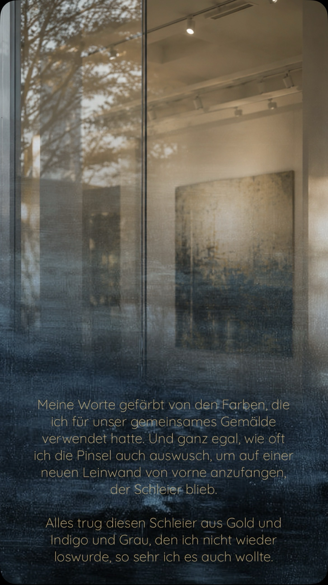 📌 »Angst ist ein schlechter Lebensberater. Erst recht, wenn man nach Glück strebt. Das kann ich dir versichern.«