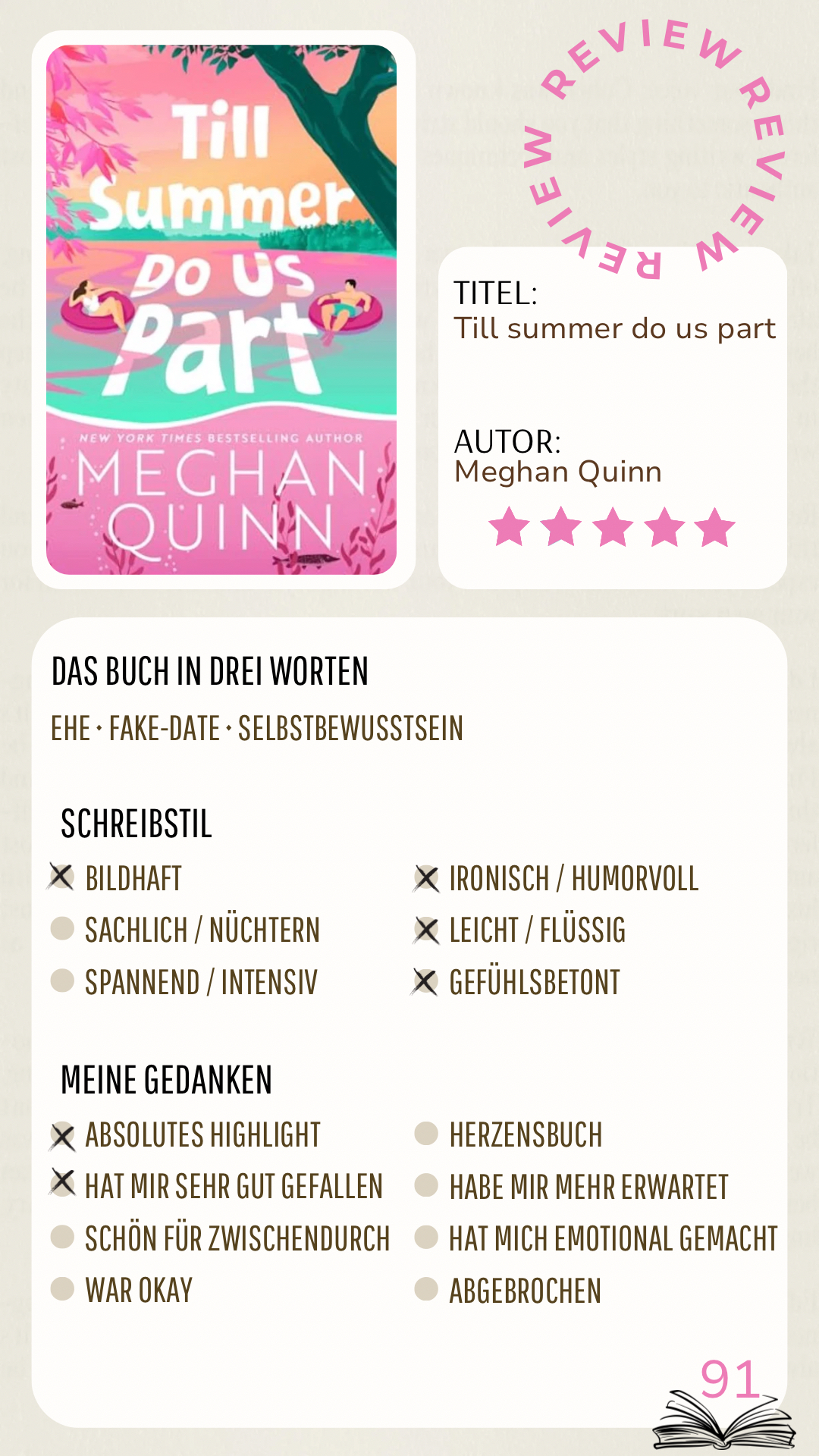 Das Buch hat so viel Spaß beim Lesen gemacht!
