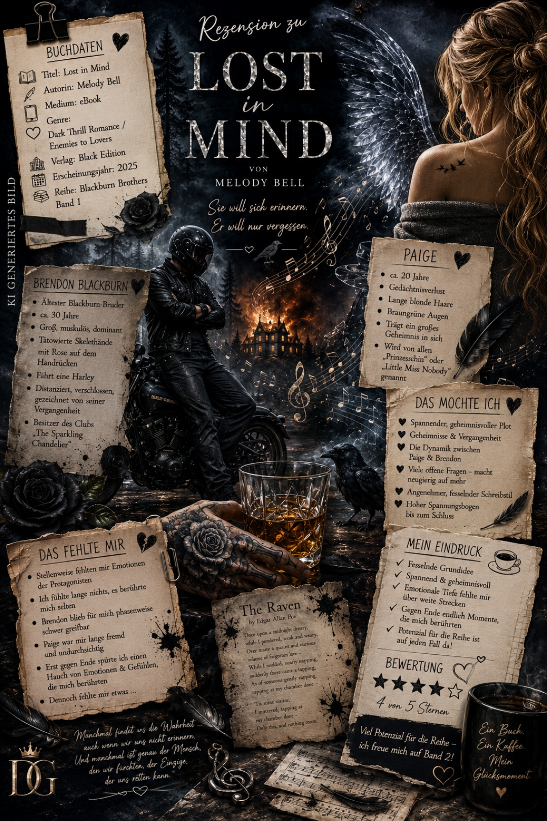 🐦⬛📱 "Lost in Mind" von Melody Bell 🖤✨
„Sie will sich erinnern.
Er will nur vergessen.“
