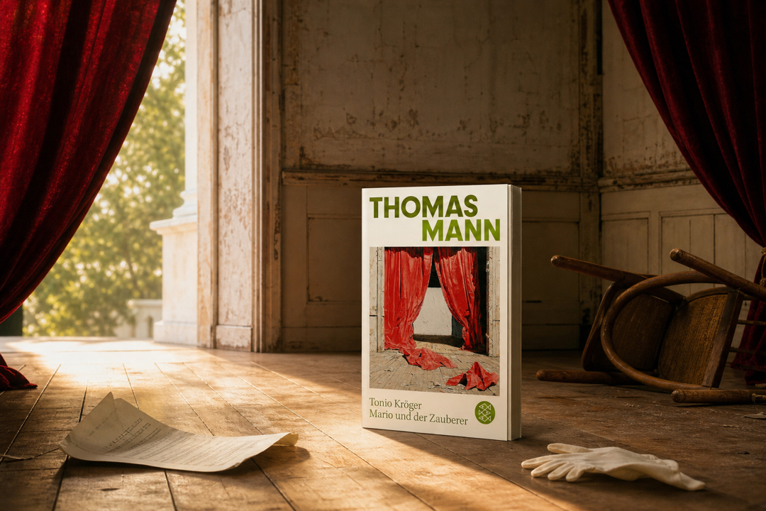 „Tonio Kröger / Mario und der Zauberer“ von Thomas Mann ist für mich ein wunderbar dichter Doppelband, der zwei ganz unterschiedliche, aber beide zutiefst hellsichtige Seiten des Autors zeigt: einmal die stille Zerrissenheit eines jungen Künstlers, einmal die düstere Warnung vor Massenmanipulation und Diktatur.